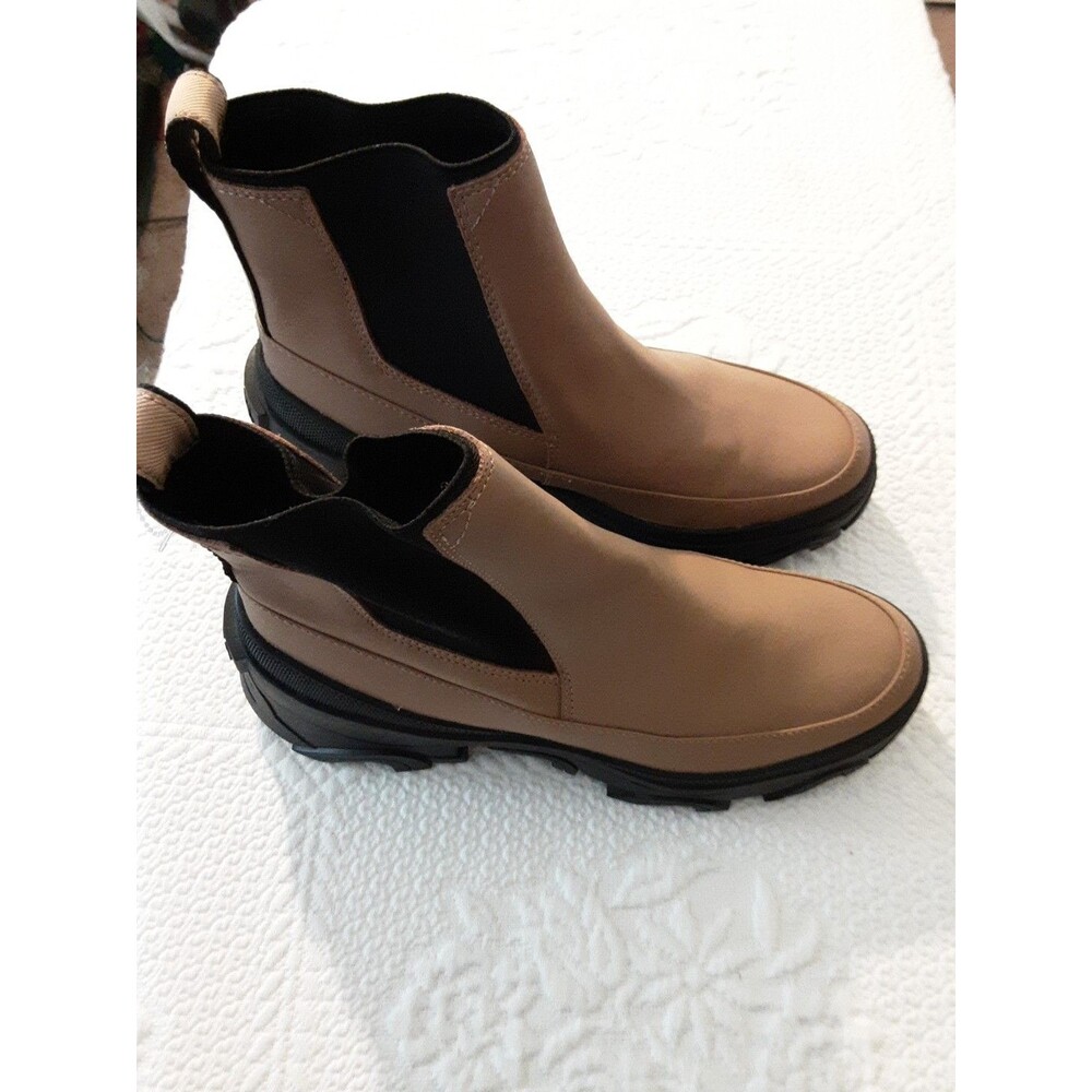 Sorel Brex Waterproof Chelsea Boot Waterproof  Tawny Buff Tan/Black Sz 7.5 * - Picture 2 of 6